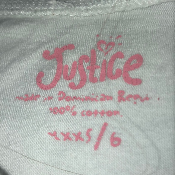 Girls Justice Christmas Shirt - Picture 2 of 3